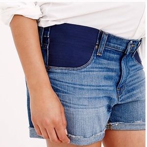 J Crew Maternity Shorts in Patina Wash